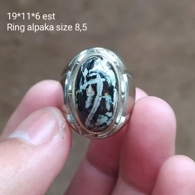 (BISA COD) Cincin Batu Akik Pancawarna Garut Klasik