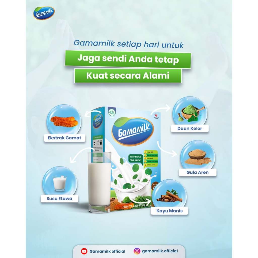 

Gamamilk Susu untuk Kesehatan Tulang dan Sendi Keluarga Sehat 200g