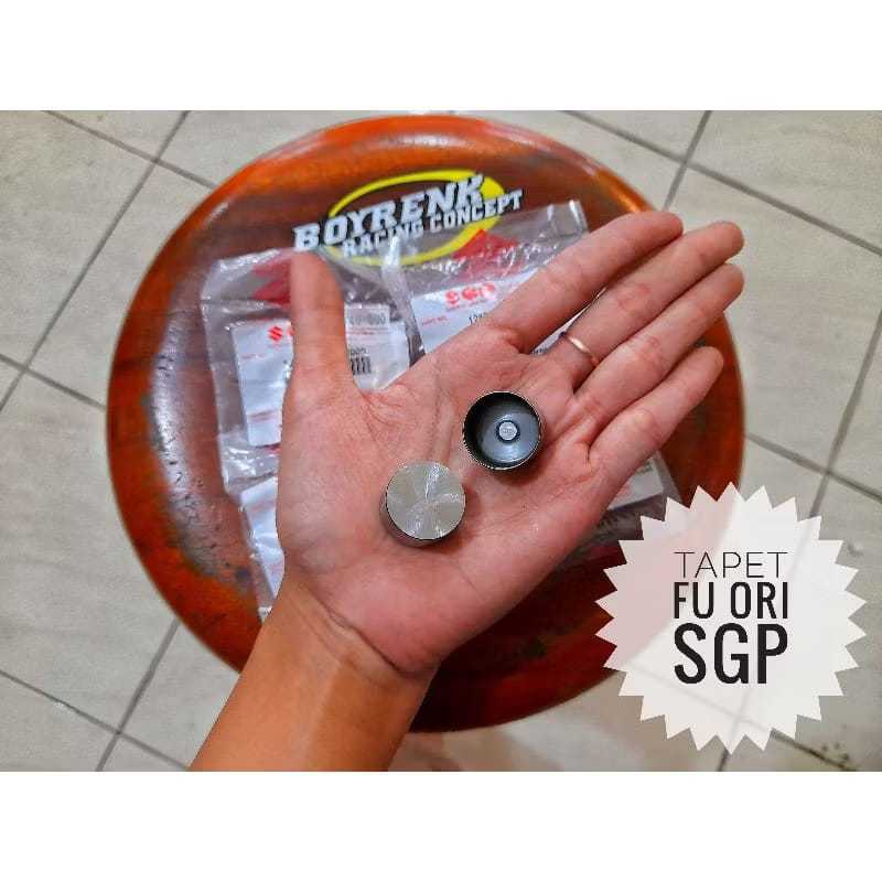 (1 SET)TAPPET TUTUP SIM KLEP SHIM KLEP SATRIA FU SGP-BOYRENK