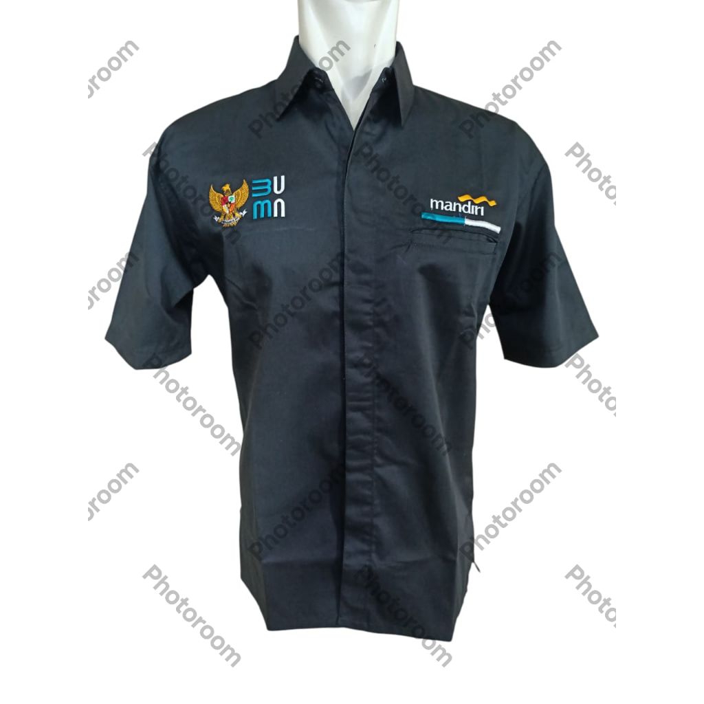KEMEJA BUMN MANDIRI TERBARU/ SERAGAM BUMN MANDIRI TERBARU/ KEMEJA BUMN MANDIRI KANTONG SATU/ KEMEJA 