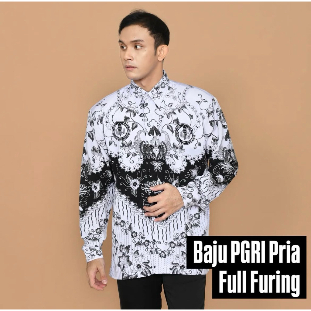 Seragam PGRI Pria dan Wanita Terbaru 2025 Full Furing Bahan Halus Standar Nasional / Kemeja PGRI pri
