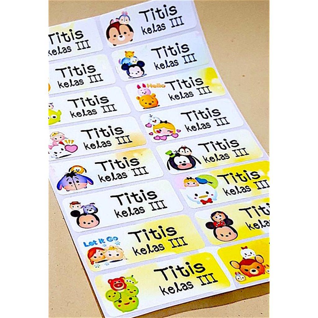 

Label Nama Anti Air Sticker Waterproof Tsum Tsum