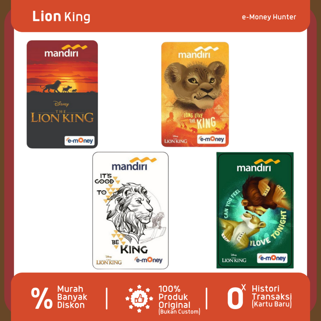 e-Money LION KING eToll eMoney Mandiri NFC