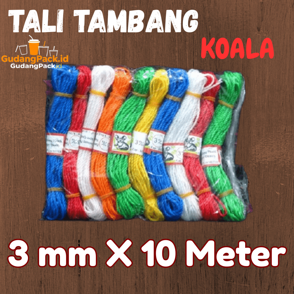 

Tali Tambang 3mm x 10 meter Koala / Tali Serbaguna 3 mm