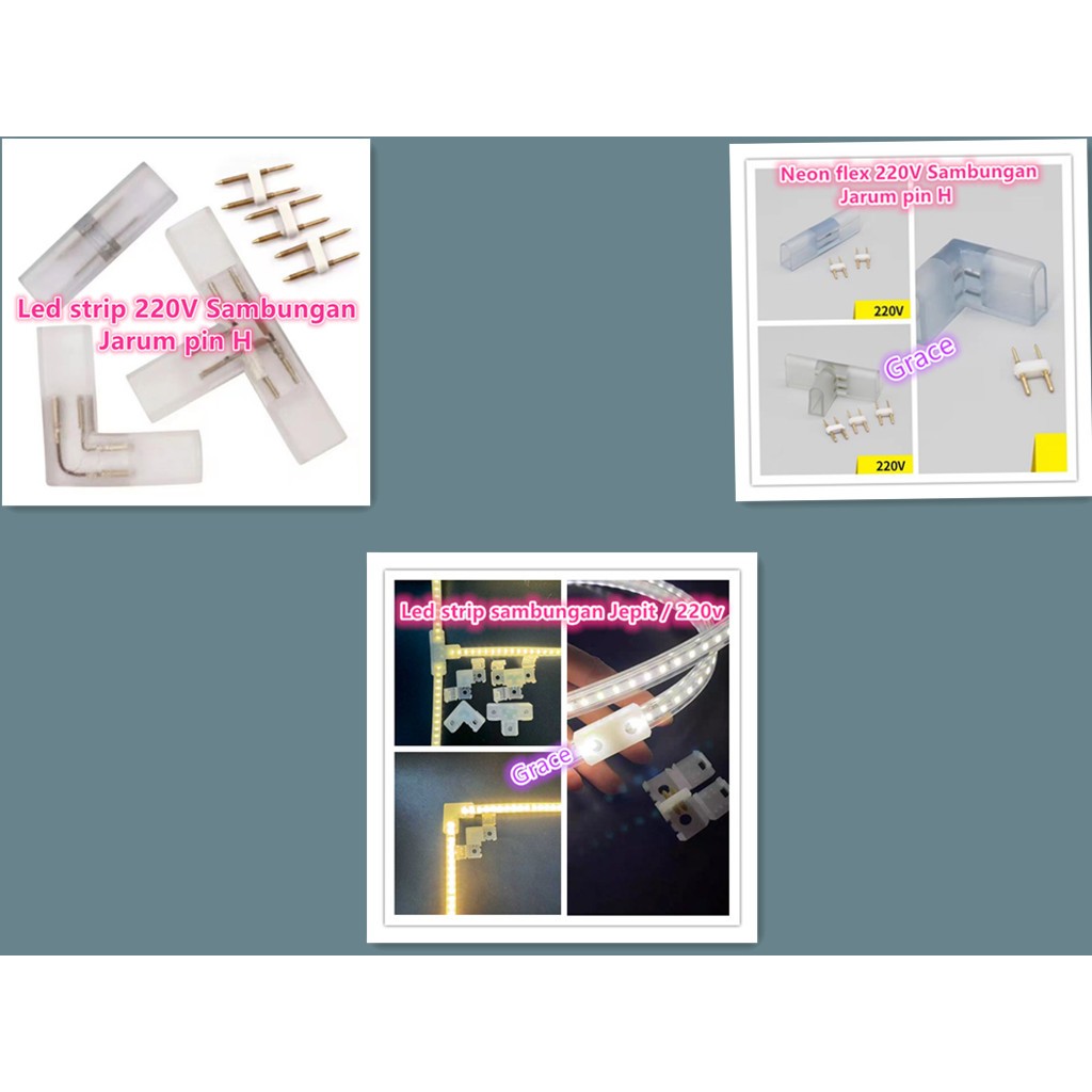 Sambungan Lampu Neon Flex / LED Strip Selang 5050-2835 SDM