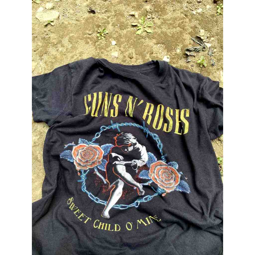 Kaos band bekas GUNS N ROSES (sweet child o' mine)