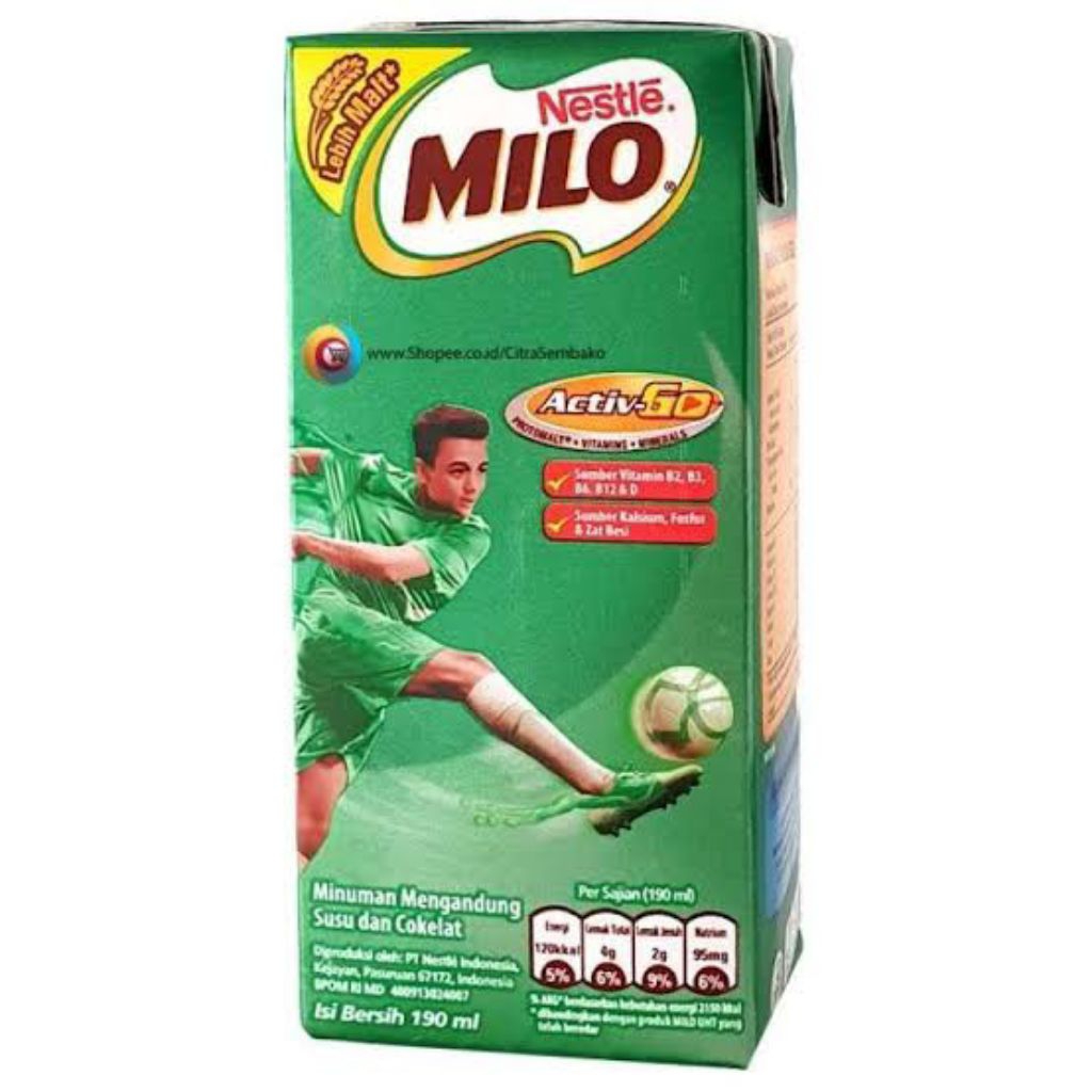 

ECER SUSU MILO KOTAK ACTIVE GO UHT KEMASAN 115ML | 180ML
