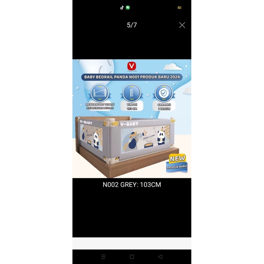 PRELOVED/PL V BABY CARE BEDRAIL BABY / BED GUARD/PAGAR PENGAMAN BAYI /PAGAR PENGAMAN ANAK