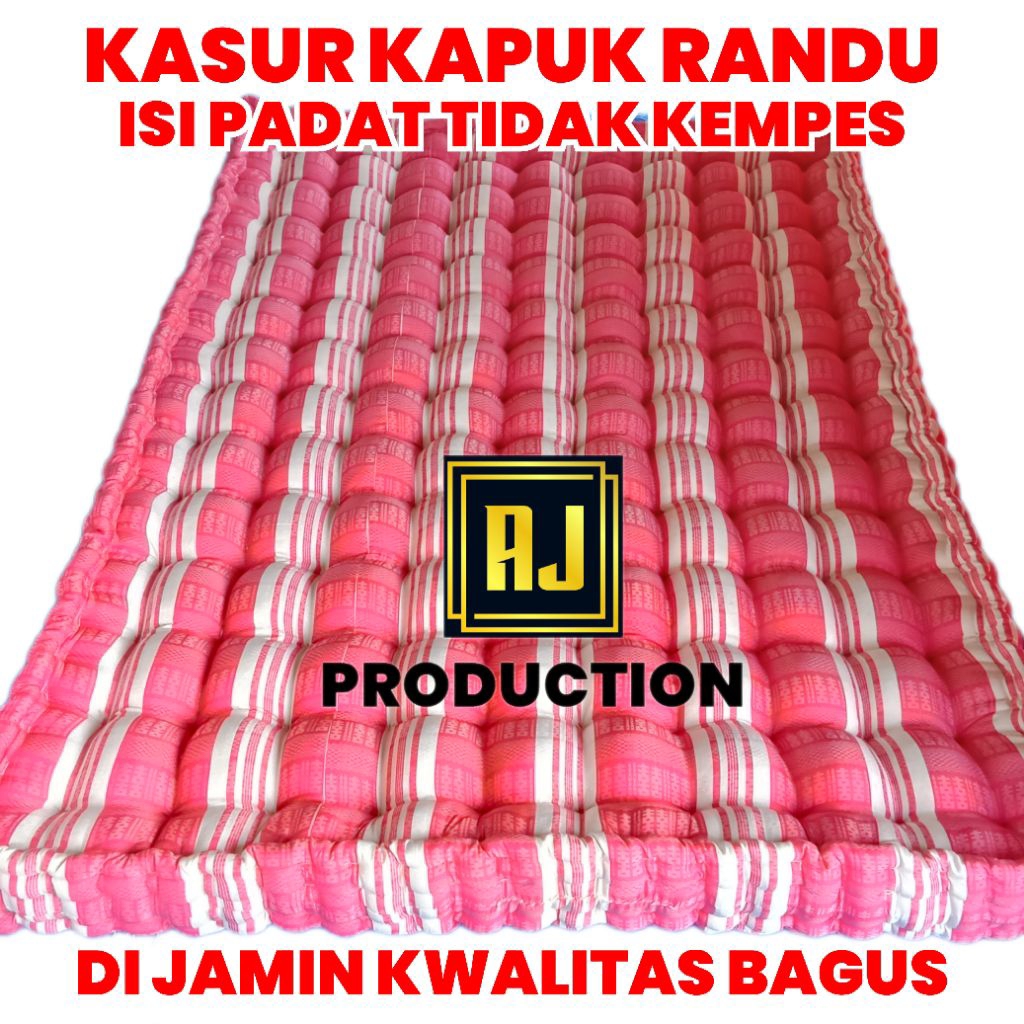 KASUR KAPUK ASLI RANDU 140X200 PADAT TIDAK KEMPES