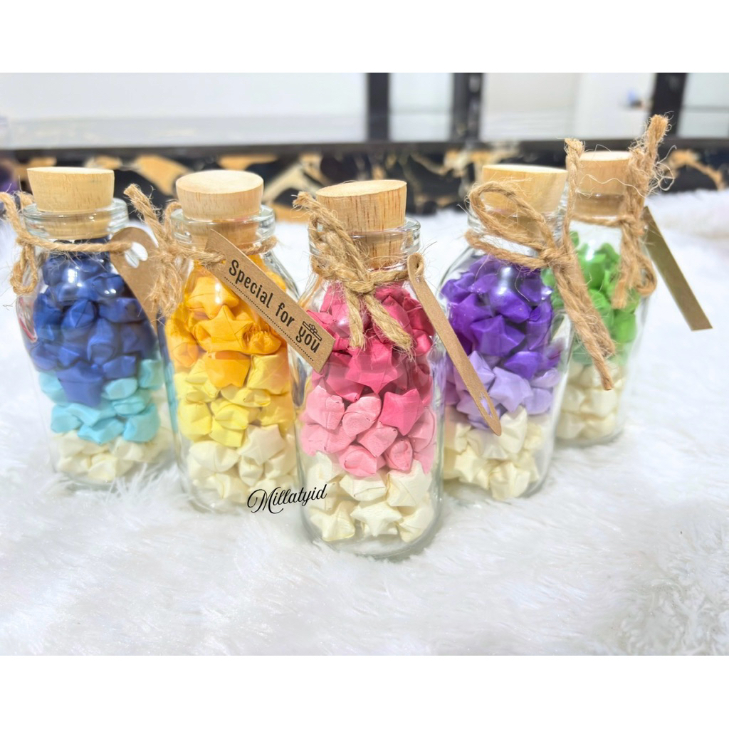 

(PRE-ORDER) isi 75pcs Origami Dalam Botol