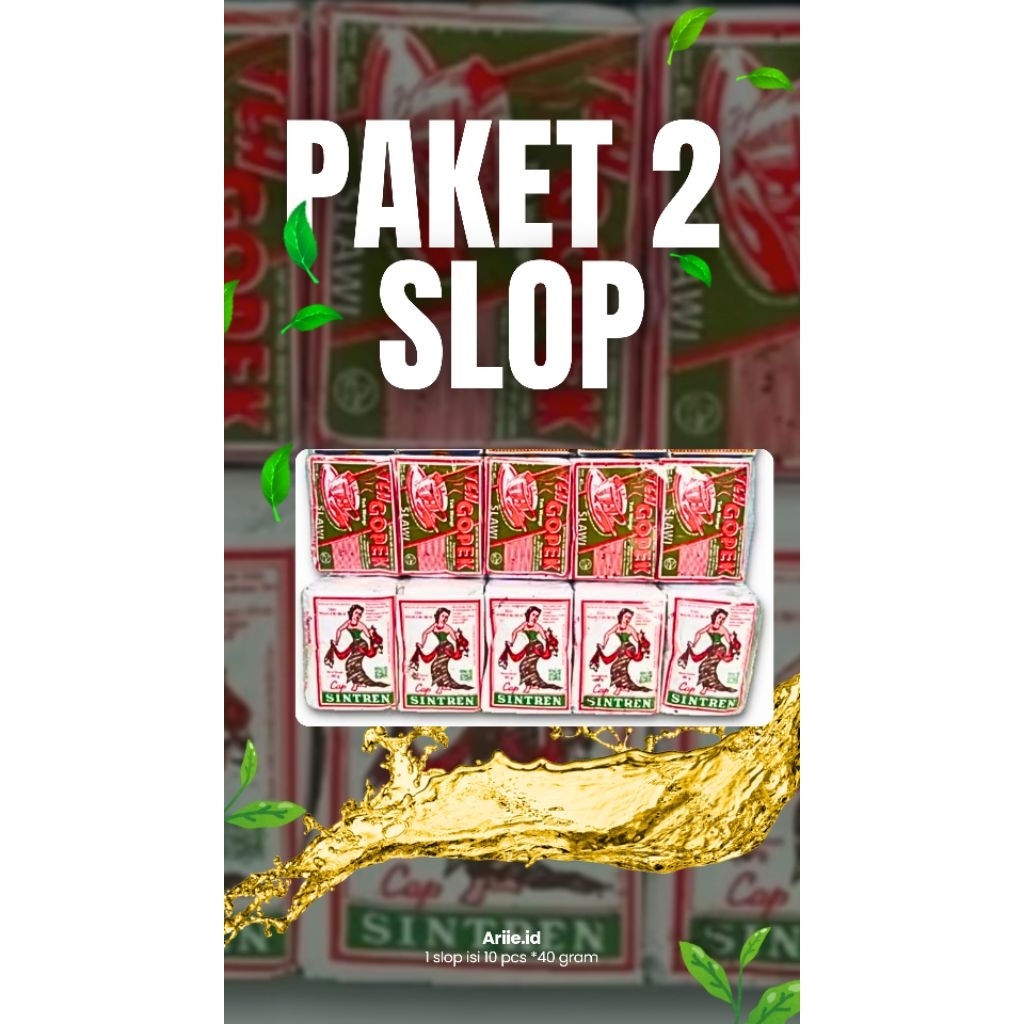 

( 2 PACK 20 PCS) TEH GOPEK SINTREN PAKET TEH RACIKAN JUALAN TEH SEHARIHARI TEH SINTREN GOPEK TEH GINASTEL ASLI SOLO