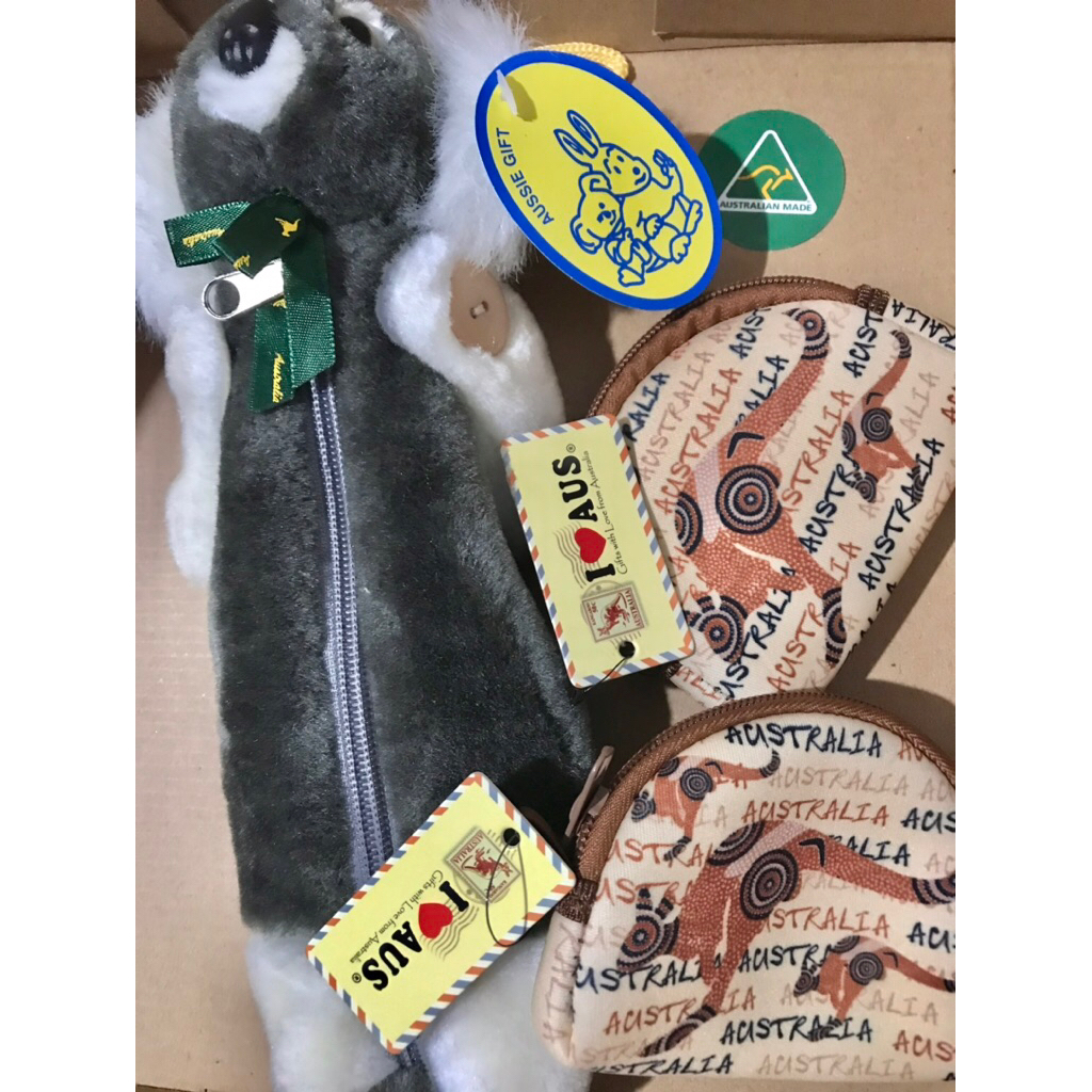 

Tempat pensil case Koala dompet pounch kangoroo australia oleh oleh aussie original souvenir australia
