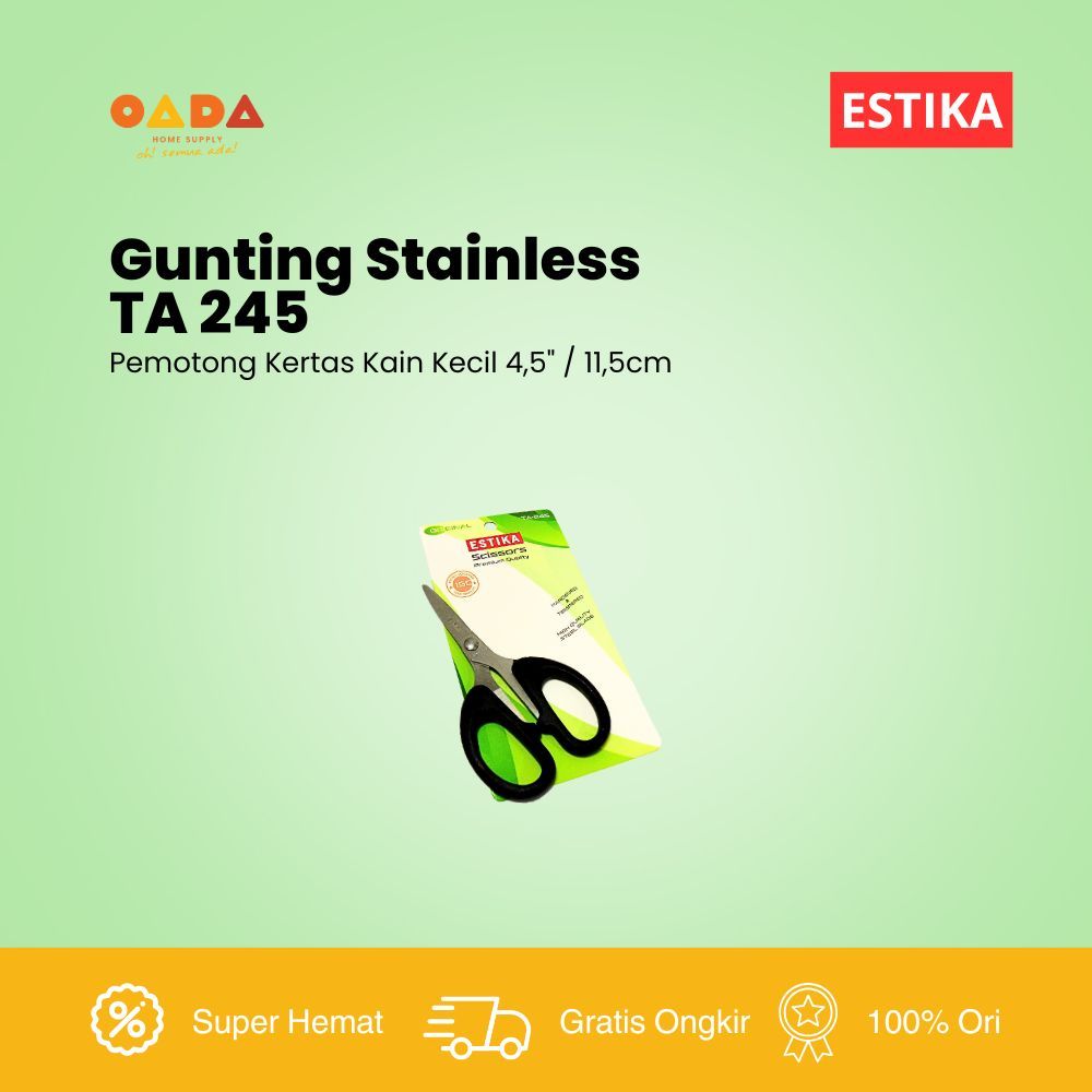 

ESTIKA Gunting Kecil Stainless Steel 4,5" TA 245