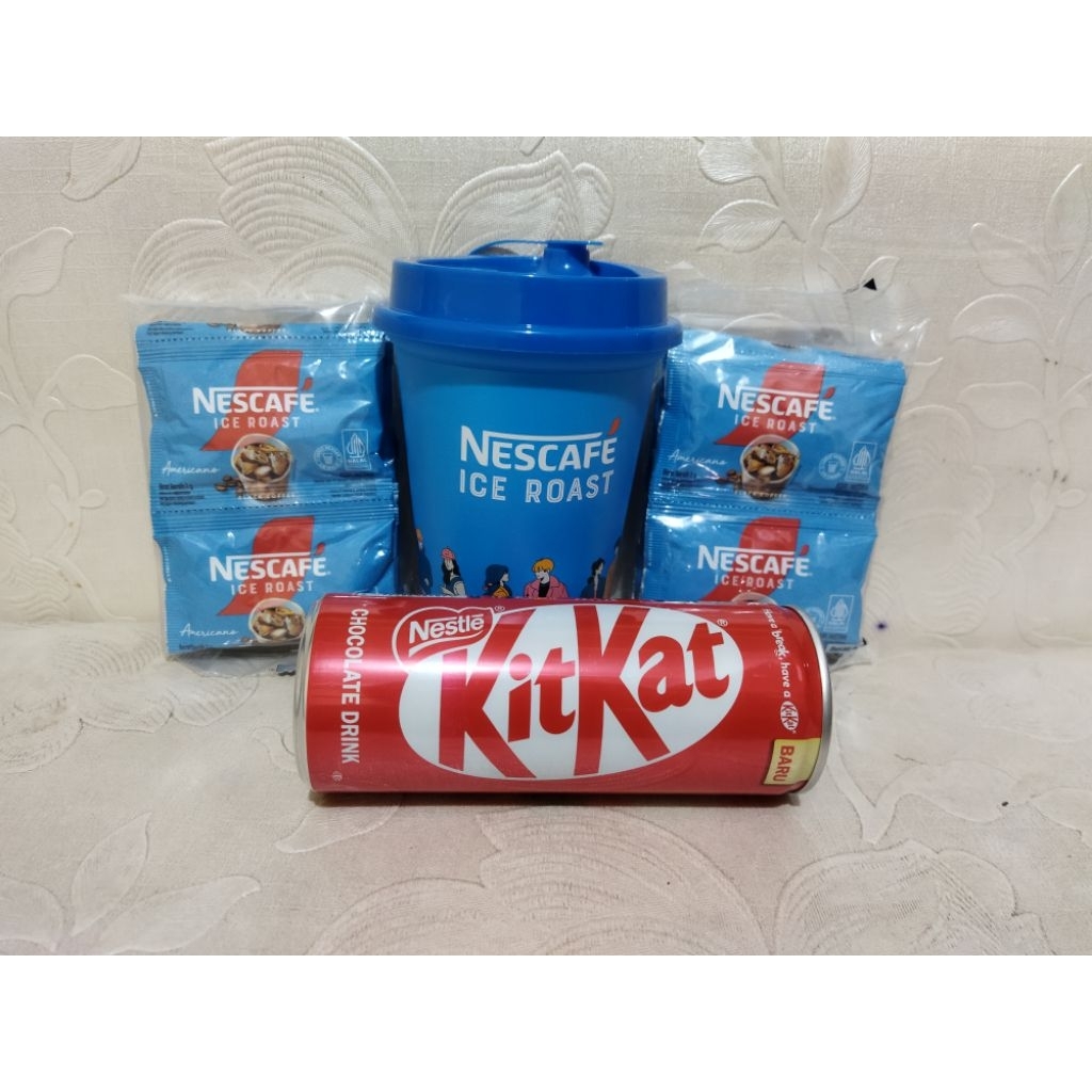 

NESCAFE ICE ROAST AMERICANO BARU ISI 10 / KIT KAT CHOCOLATE DRINK / NESTLE KIT KAT DRINK / NESCAFE ICE ROAST / NESCAFE AMERICANO / NESCAFE CLASSIC / KOPI NESCAFE
