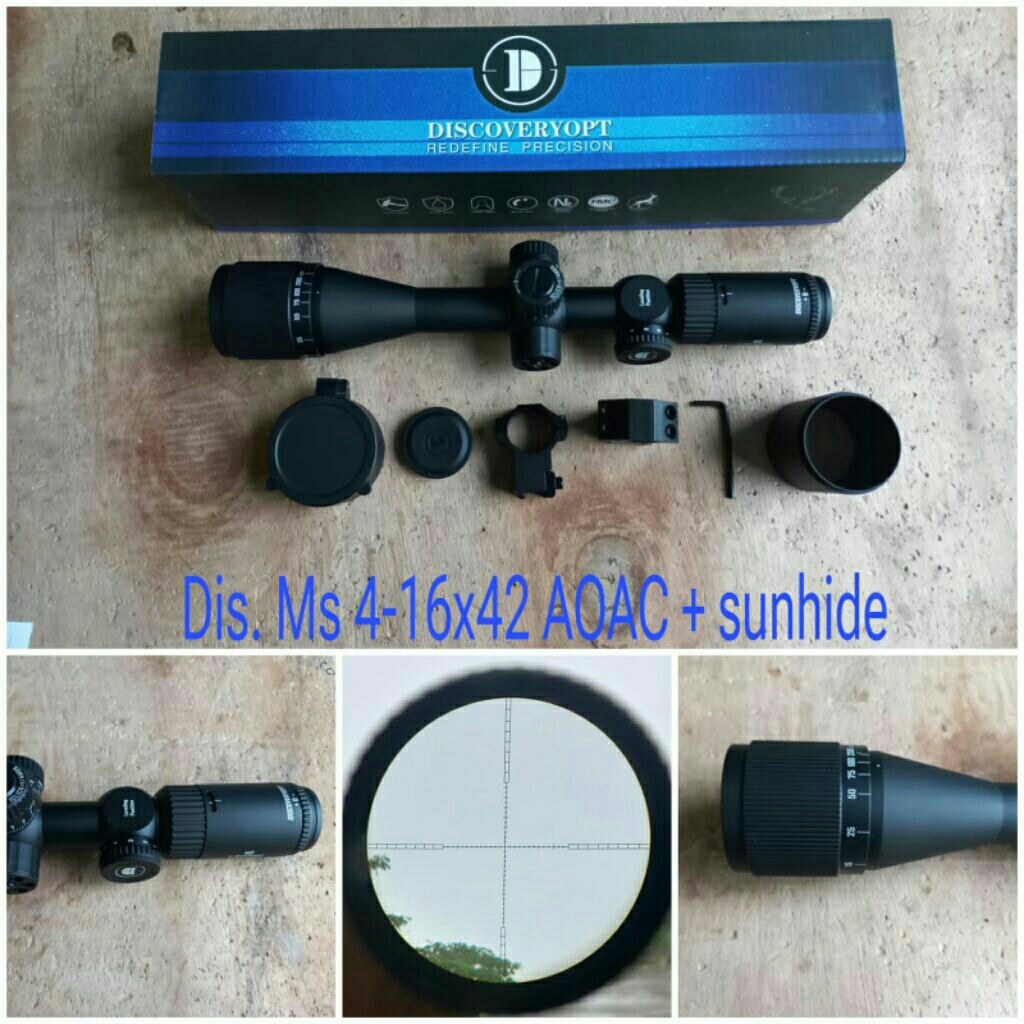 Teleskop Discovery MS 4-16×42 AOAC + Sunhide ORI