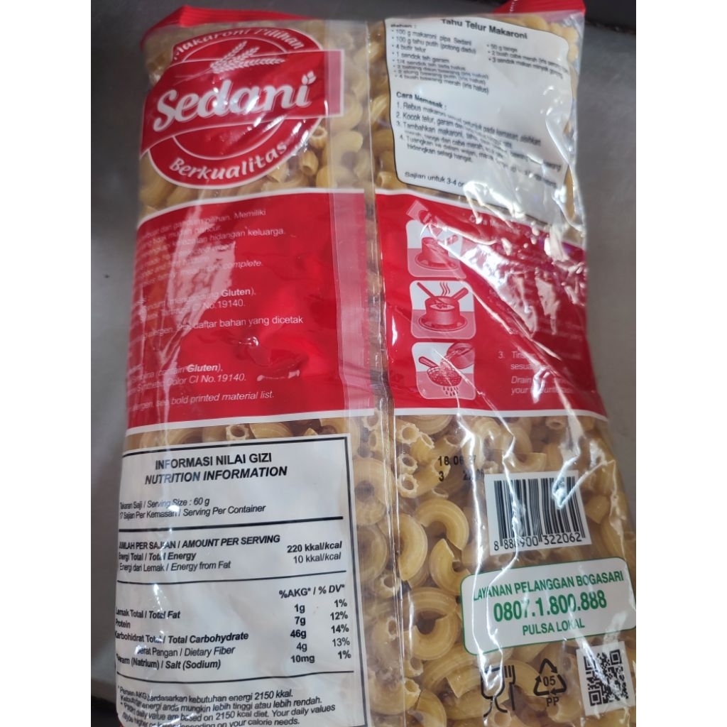 

makaroni sedani 1 kg /pack