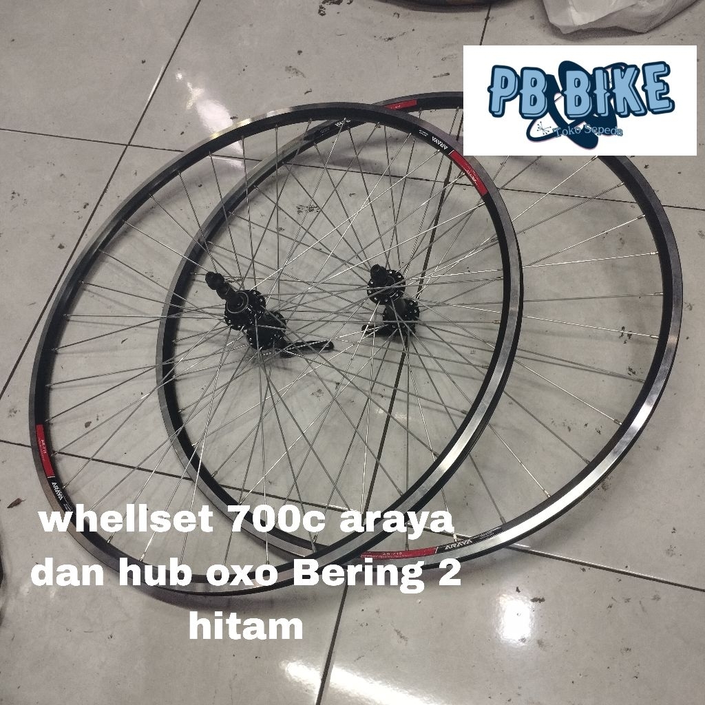 wheelset sepeda 700c araya AR719 700C balap road bike velg rim RIMS
