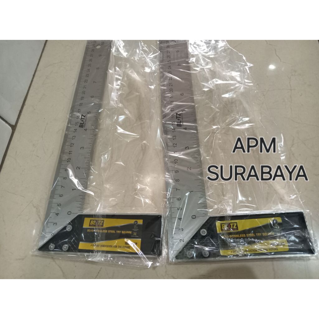 SIKU TUKANG BLITZ / PENGGARIS L / PENGGARIS SUDUT 90° / PENGGARIS STAINLESS SIKU