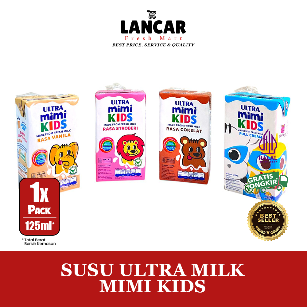 

ULTRA SUSU MIMI KIDS 125ML / ULTRA MILK MIMI KIDS 125ML