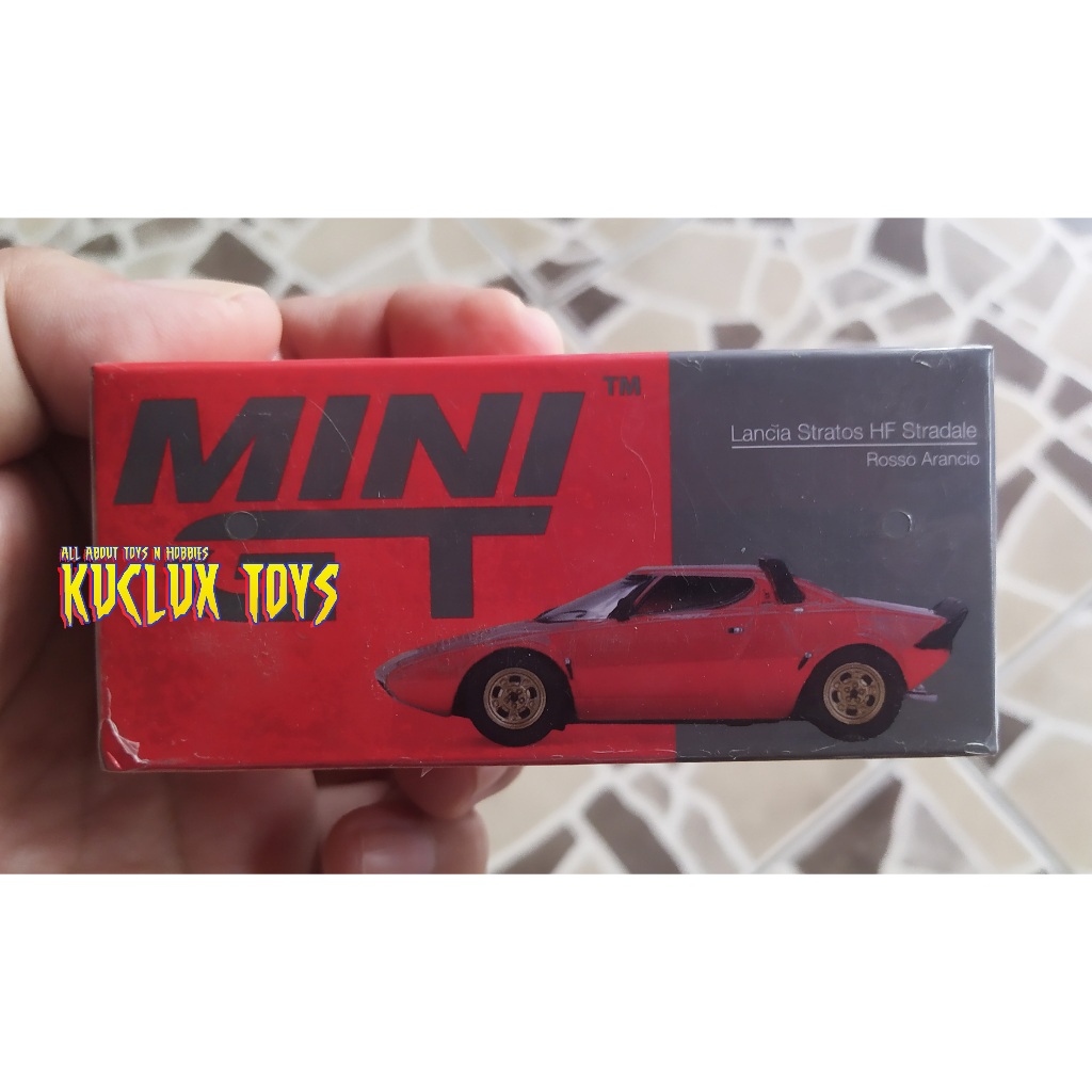 MINI GT LANCIA STRATOS HF STRADALE ROSSO ARANCIO