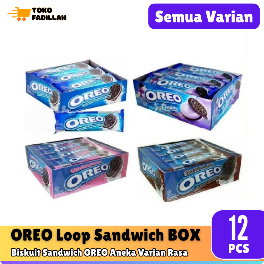 

OREO Biskuit Sandwich Box isi 12 pcs