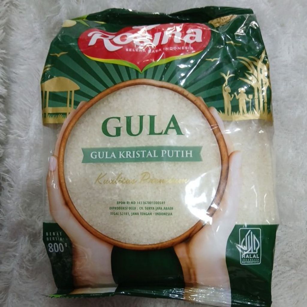 

Gula kristal putih rosina 800g