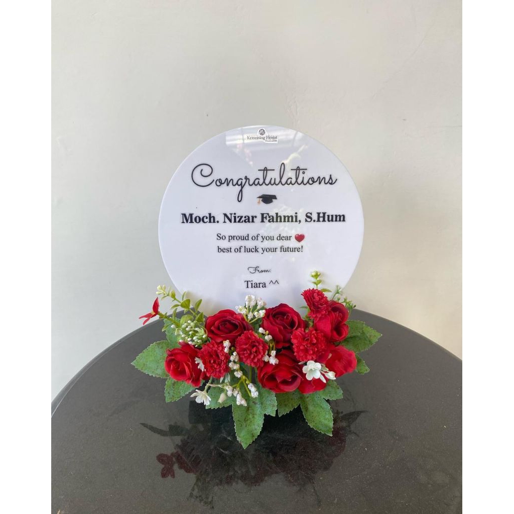 PAPAN AKRILIK / PAPAN UCAPAN AKRILIK / PAPAN BUNGA AKRILIK / BUNGA PALSU / PAPAN BUNGA AKRILIK / WIS