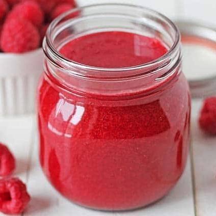 

GARANSI MURAH 1kg Frozen Raspberry Merah Puree Buah Beku Pure Asli
