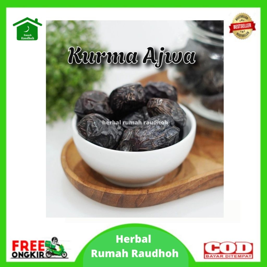 

KURMA AJWA PREMIUM 250 GRAM ASLI MADINAH - KURMA NABI KAYA MANFAAT
