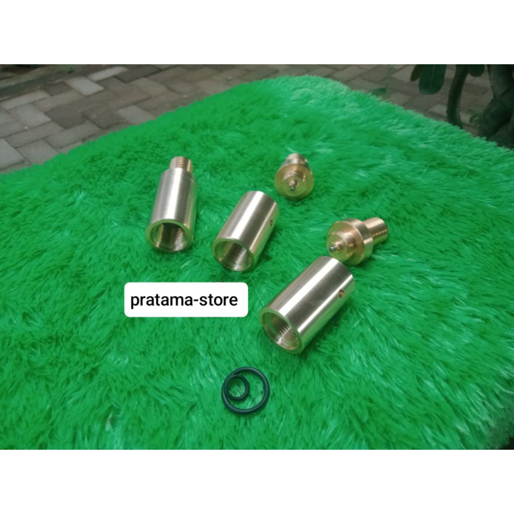 knock down botol adaptor buka pasang botol untuk 1botol drat m18 bahan full Kuningan berkualitas