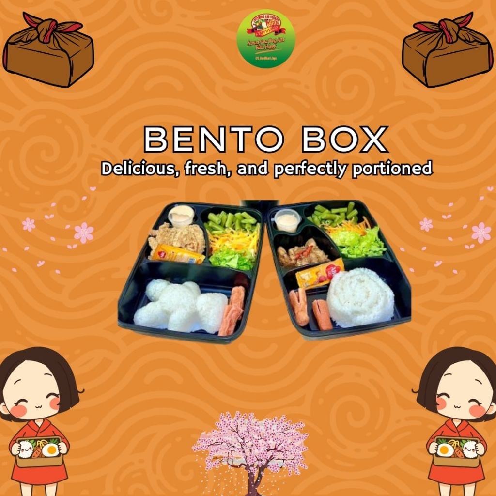 Bento Box/Paket Bento Box/Bento Box Anak&Dewasa/Jual Nasi Bento/Jual Nasi Paket Bento