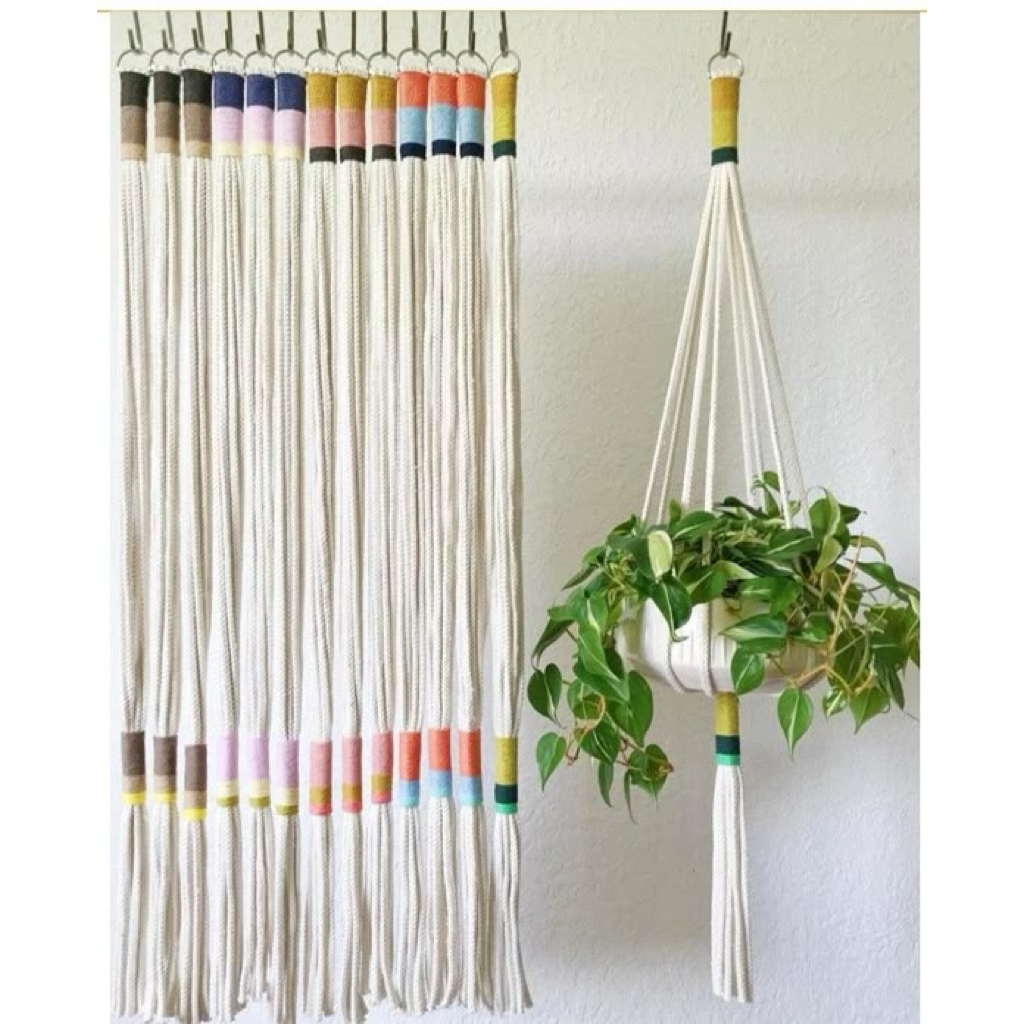 (READY CUSTOM WARNA)TALI POT TANAMAN TALI GANTUNGAN POT TALI GANTUNG POT TALI GANTUNG TANAMAN TALI G