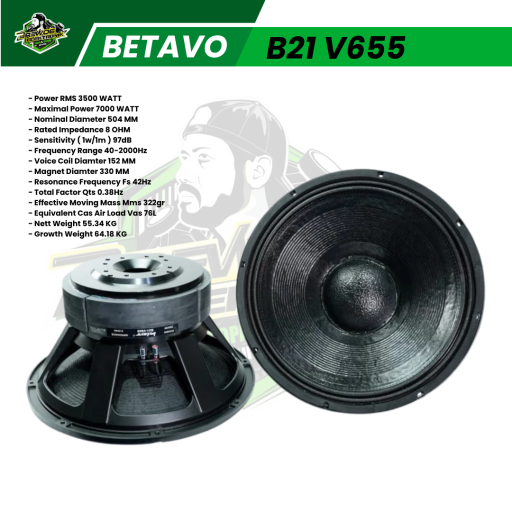 BREWOG SECOND ORIGINAL SPEAKER BETAVO B21 V655