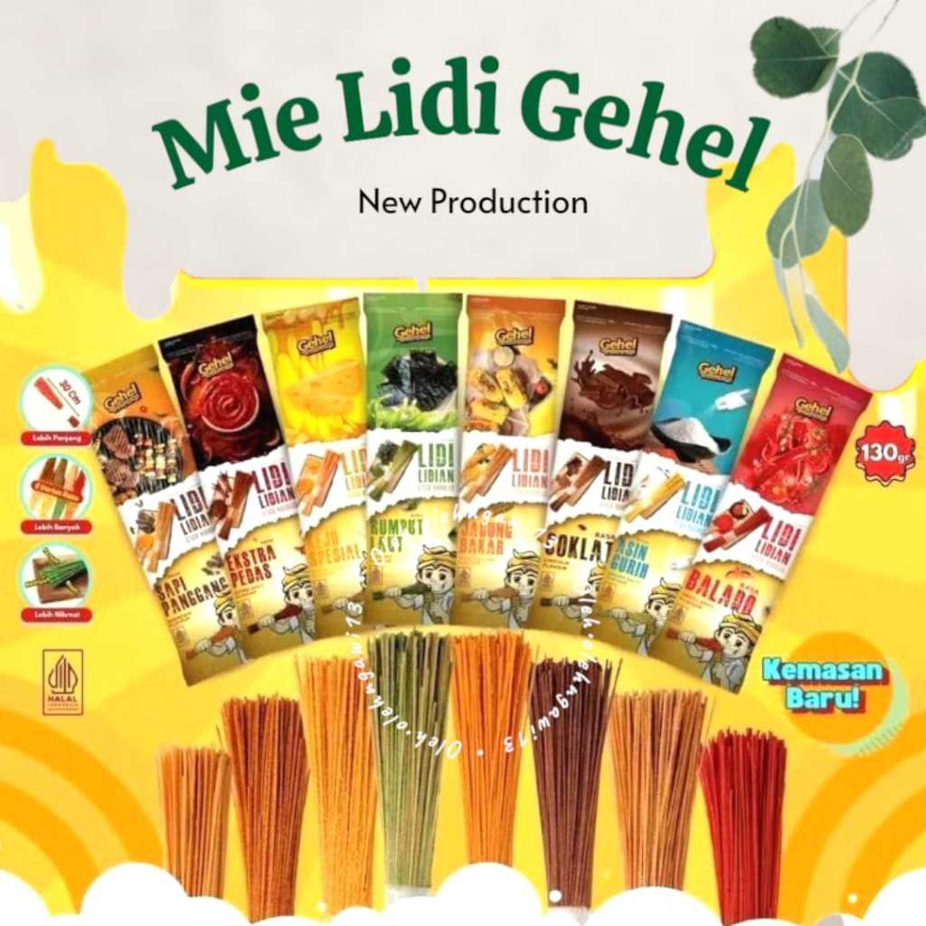 

LIDI GEHEL, CEMILAN LIDI LIDIAN, CEMILAN LIDI, HARGA ECER