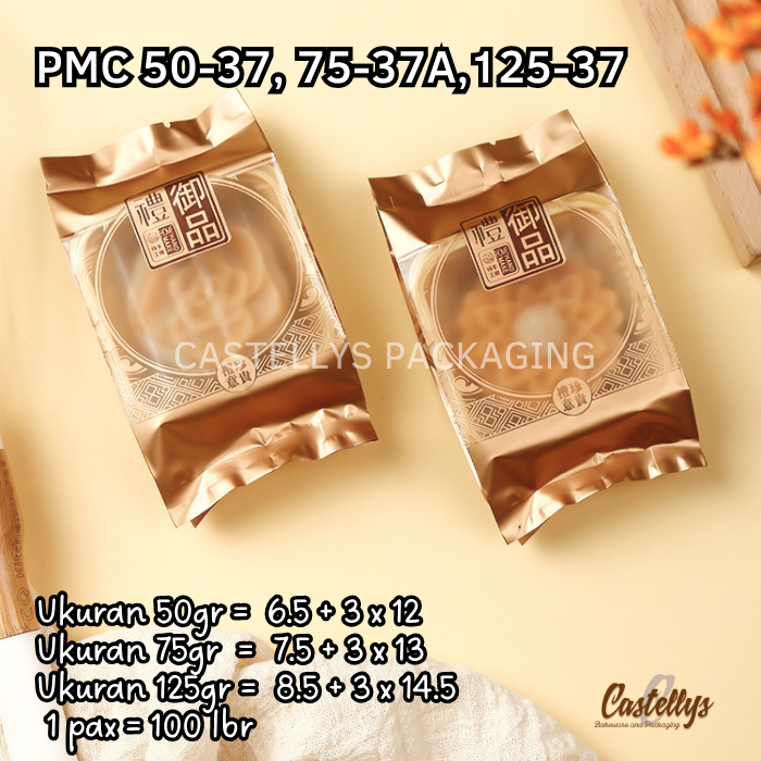 

Plastik Kemasan Kue Bulan Tersedia dari 50gr s/d 125gr PMC 50-37 75-37A 125-37 Kue Mooncake Pia Snowskin Mochi Cookies dll