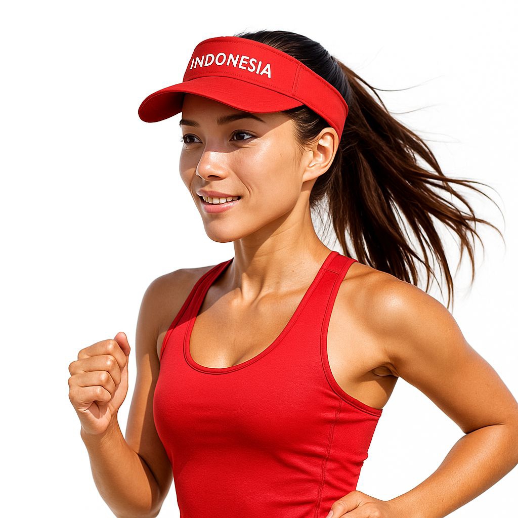 Topi Indonesia Merah Putih Topi Indonesia Bordir Topi Gerak Jalan Topi Jalan Sehat Topi Kemerdekaan 