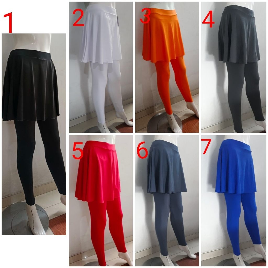 LeggingRok I Legging Rok Olahraga Wanita leging renang cewek leging rok sepeda cewek bajusenam bajur