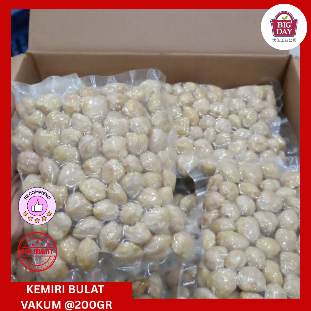 

KEMIRI BULAT VAKUM 200GR MURAH
