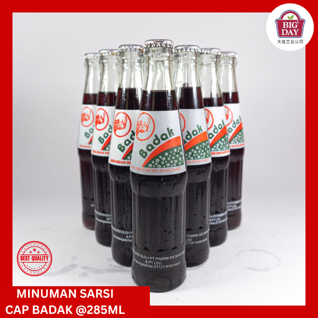 

Minuman Sarsi Cap Badak kemasan 250ml per botol