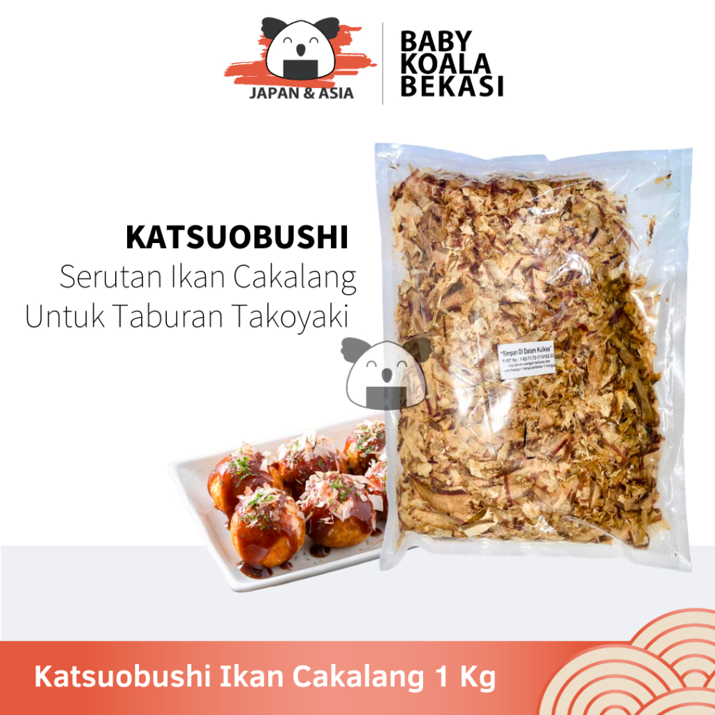 

KATSUOBUSHI Bonito Flakes 1 kg Halal │ Katsuo Bushi Serutan Ikan Cakalang │ Bonito Flake -BKB