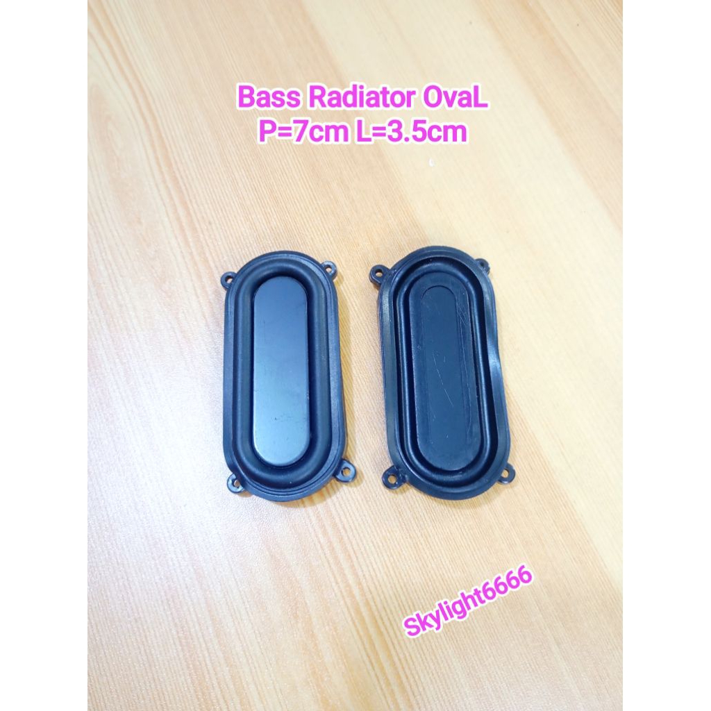 Bass Radiator OvaL Besi P7cm L3.5cm Copotan