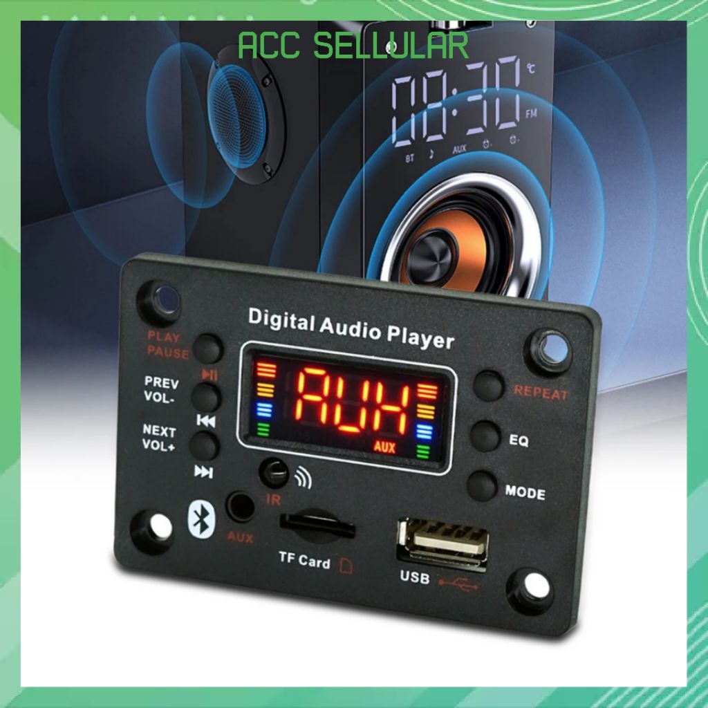 Modul Digital Audio Player Mp3 Speaker Bluetooth Radio FM 80W 12V Untuk Amplifier Board