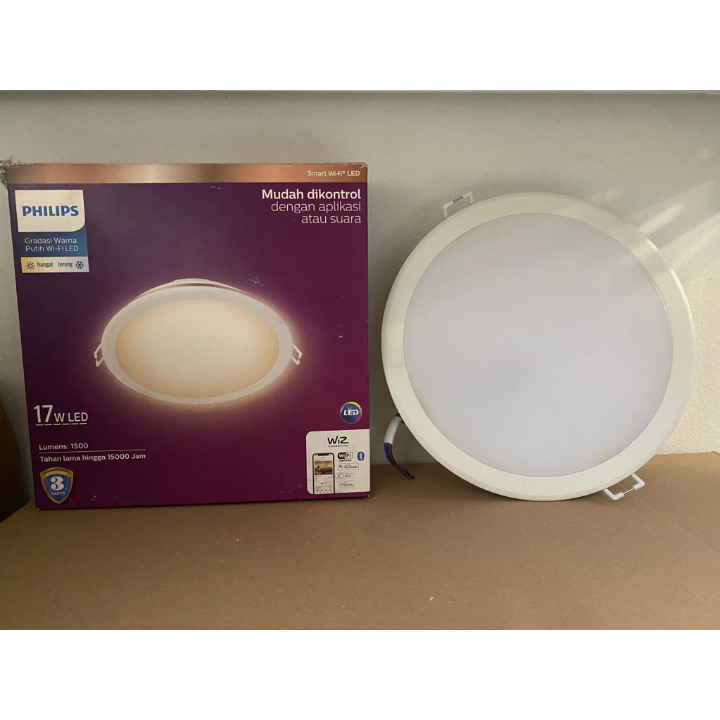 Lampu Downlight Philips 17 watt Smart Wi-fi Wiz