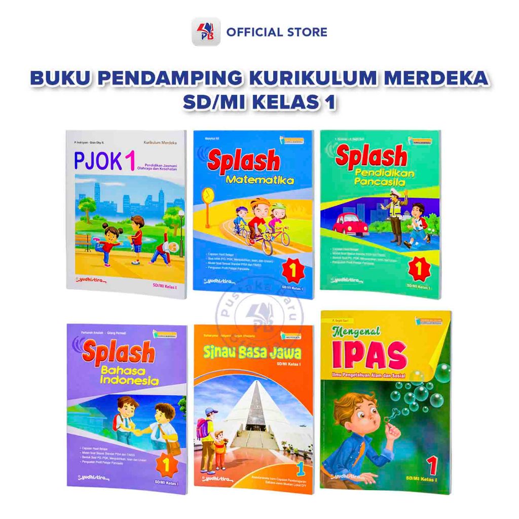 Buku Pendamping kurikulum merdeka SD Mi Kelas 1 / Sinau Basa Jawa  / SPLASH Bahasa Indonesia / Panca