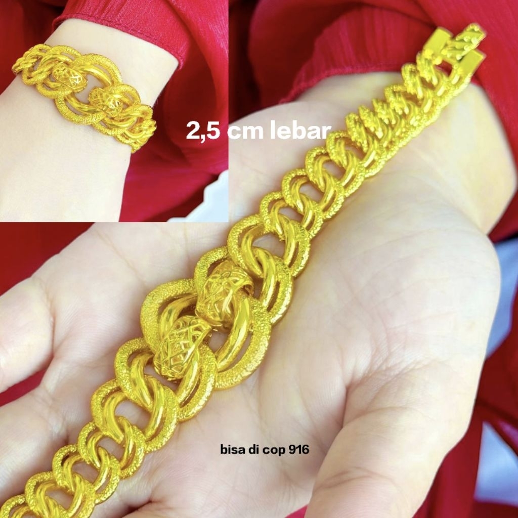 Perhiasan Mas Bangkok lapis emas 99% mirip emas asli