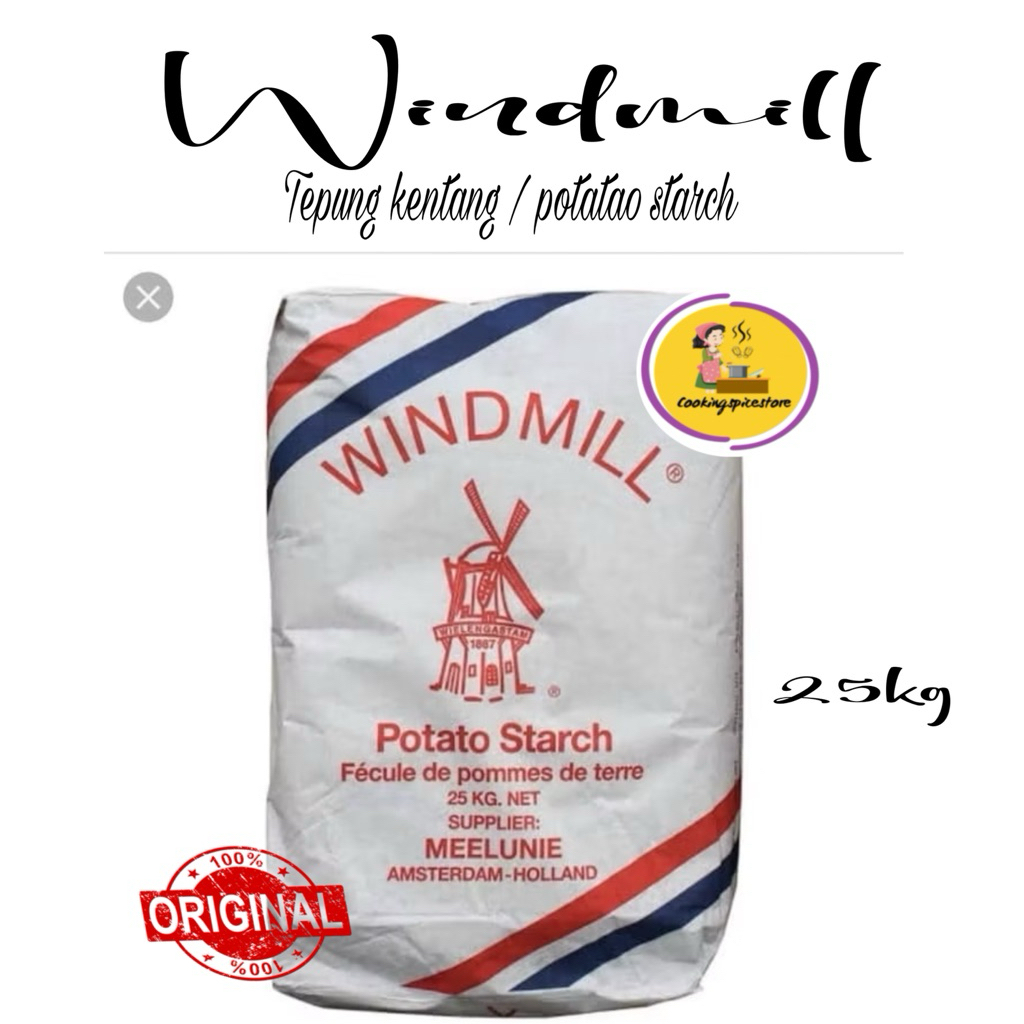 

Windmill Potato Starch - tepung kentang / Sangfen 25kg
