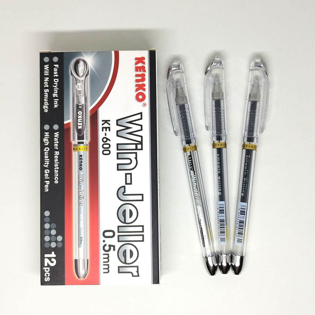 

PULPEN GELPEN KENKO WIN JELLER KE-600 0.5 MM / Pulpen Kenko 1 Pack (isi 12 pcs)