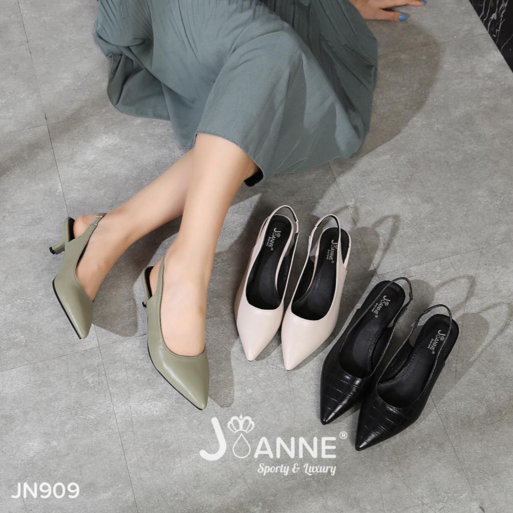 JOANNE Sepatu wanita Slingback Heels Shoes JN909