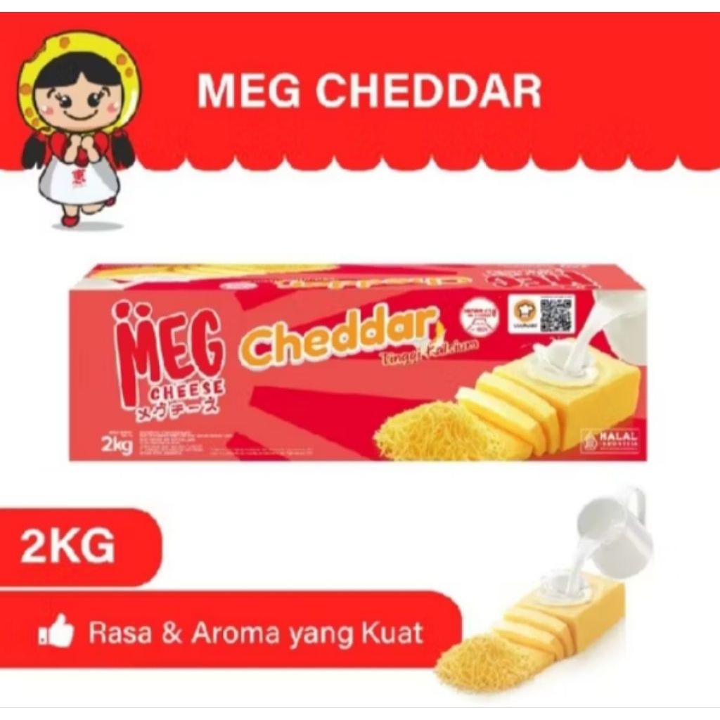 

KEJU MEG CHEDDAR MERAH 2KG