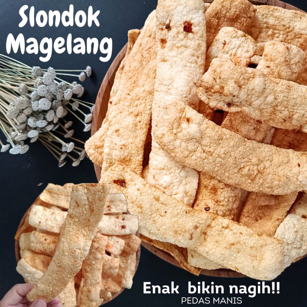 

Krupuk Kerupuk Slondok Pedas Manis Mentah Asli Magelang